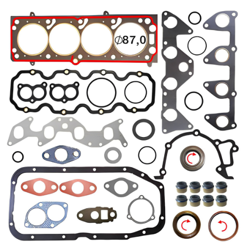 Imagem de JUNTA MOTOR GM MONZA 1.8 FII 87/ C/ RETENTORES