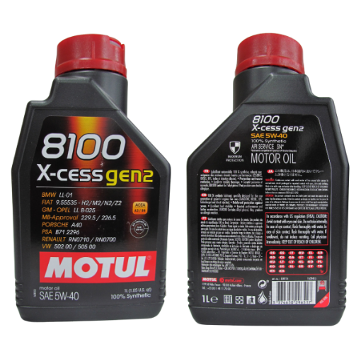 Imagem de OLEO LUBRIFICANTE 5W40 MOTUL 8100 SINTETICO - 1L