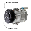 Imagem de COMPRESSOR AR CONDICIONADO GM CELTA 1.0 1.4 8V 03/08